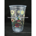 PP plastic clear cup (360/480 ml) with dome lid print PP Plastic Cup